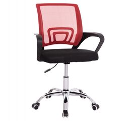 ΚΑΡΕΚΛΑ ΓΡΑΦΕΙΟΥ BRISTONE HM1058.37 ΠΟΔΙ ΧΡΩΜΙΟΥ-ΚΟΚΚΙΝΗ 59x53x80-90Υεκ. - ΚΑΡΕΚΛΕΣ ΓΡΑΦΕΙΟΥ στο Milonadakis.gr