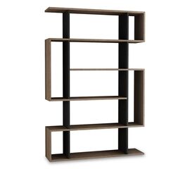 Βιβλιοθήκη MITO pakoworld σε χρώμα φυσικό-ανθρακί 108,5x25,5x161εκ - ΒΙΒΛΙΟΘΗΚΕΣ στο Milonadakis.gr