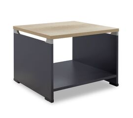 Τραπέζι γραφείου επισκέπτη Lotus pakoworld χρώμα φυσικό - ανθρακί 60x60x45εκ - ΤΡΑΠΕΖΑΚΙΑ ΕΠΙΣΚΕΠΤΗ στο Milonadakis.gr
