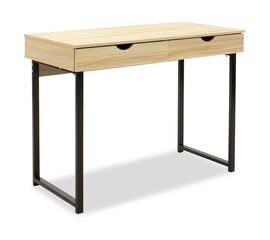 Γραφείο Vitor μεταλλικό με επιφάνεια MDF χρώμα φυσικό 100x48x75εκ - ΓΡΑΦΕΙΑ στο Milonadakis.gr