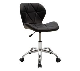 Καρέκλα γραφείου εργασίας Frea II pakoworld PU μαύρο - ΚΑΡΕΚΛΕΣ ΓΡΑΦΕΙΟΥ στο Milonadakis.gr