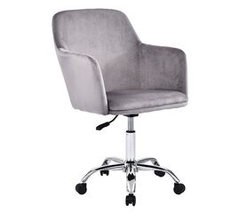 Καρέκλα γραφείου εργασίας Xever pakoworld βελούδο γκρι - ΚΑΡΕΚΛΕΣ ΓΡΑΦΕΙΟΥ στο Milonadakis.gr