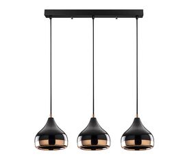 Φωτιστικό οροφής τρίφωτο Elprecious pakoworld E27 μαύρο-bronze 67x17x110εκ - ΦΩΤΙΣΤΙΚΑ ΟΡΟΦΗΣ στο Milonadakis.gr