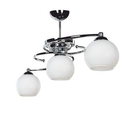 Φωτιστικό οροφής τρίφωτο PWL-0966 pakoworld Ε27 ασημί-λευκό 80x27x34.5εκ - ΦΩΤΙΣΤΙΚΑ ΟΡΟΦΗΣ στο Milonadakis.gr