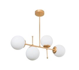 Φωτιστικό οροφής τετράφωτο PWL-1128 pakoworld Ε27 χρυσό 70x20x35εκ - ΦΩΤΙΣΤΙΚΑ ΟΡΟΦΗΣ στο Milonadakis.gr