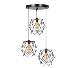 Φωτιστικό οροφής τρίφωτο Zocie pakoworld Ε27 μαύρο Φ30x85εκ - ΦΩΤΙΣΤΙΚΑ ΟΡΟΦΗΣ στο Milonadakis.gr