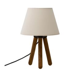 Επιτραπέζιο φωτιστικό PWL-1071 pakoworld Ε27 εκρού-καρυδί Φ22x32εκ - ΕΠΙΤΡΑΠΕΖΙΑ ΦΩΤΙΣΤΙΚΑ στο Milonadakis.gr