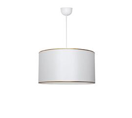 Φωτιστικό οροφής μονόφωτο PWL-1091 pakoworld Ε27 λευκό-χρυσό Φ38x21εκ - ΦΩΤΙΣΤΙΚΑ ΟΡΟΦΗΣ στο Milonadakis.gr