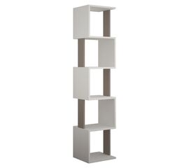 Βιβλιοθήκη - στήλη Piri pakoworld χρώμα λευκό-μόκα 35x30x161εκ - ΒΙΒΛΙΟΘΗΚΕΣ στο Milonadakis.gr