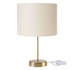 Επιτραπέζιο φωτιστικό PWL-1183 pakoworld Ε27 κρεμ-χρυσό Φ22x36.5εκ - ΕΠΙΤΡΑΠΕΖΙΑ ΦΩΤΙΣΤΙΚΑ στο Milonadakis.gr