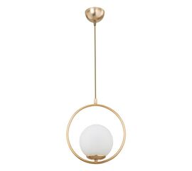 Φωτιστικό οροφής μονόφωτο PWL-1193 pakoworld Ε27 χρυσό Φ26x30εκ - ΦΩΤΙΣΤΙΚΑ ΟΡΟΦΗΣ στο Milonadakis.gr