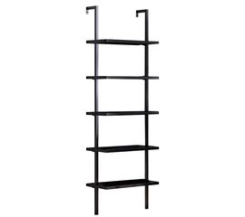 Ραφιέρα τοίχου Harris pakoworld σε μαύρη απόχρωση 60x22x200εκ - ΒΙΒΛΙΟΘΗΚΕΣ στο Milonadakis.gr