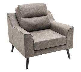 Πολυθρόνα Lonnie pakoworld τεχνόδερμα γκρι antique 94x95.5x92.5εκ - ΚΑΡΕΚΛΕΣ ΓΡΑΦΕΙΟΥ στο Milonadakis.gr