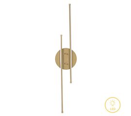Φωτιστικό τοίχου-απλίκα Expedition pakoworld LED 16W χρυσό 17x5x86εκ - ΑΠΛΙΚΕΣ ΤΟΙΧΟΥ στο Milonadakis.gr