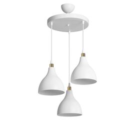 Φωτιστικό οροφής τρίφωτο Lofty pakoworld Ε27 λευκό Φ40x80εκ - ΦΩΤΙΣΤΙΚΑ ΟΡΟΦΗΣ στο Milonadakis.gr
