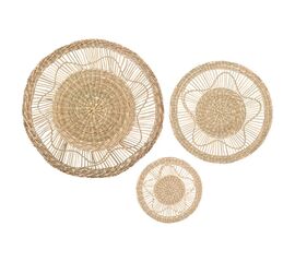 Διακοσμητικό τοίχου Lela pakoworld σετ 3 τεμαχίων φυσικό - ΔΙΑΚΟΣΜΗΤΙΚΑ ΤΟΙΧΟΥ στο Milonadakis.gr