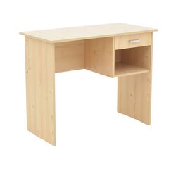 Γραφείο εργασίας με συρτάρι Michael pakoworld φυσικό 88x45x72εκ - ΓΡΑΦΕΙΑ στο Milonadakis.gr