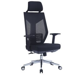 Καρέκλα γραφείου διευθυντή Commend pakoworld ύφασμα mesh μαύρο - ΚΑΡΕΚΛΕΣ ΓΡΑΦΕΙΟΥ στο Milonadakis.gr