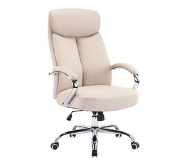 Καρέκλα γραφείου διευθυντή Venza pakoworld pu σε μπεζ απόχρωση 70x65x117-124εκ - ΚΑΡΕΚΛΕΣ ΓΡΑΦΕΙΟΥ στο Milonadakis.gr