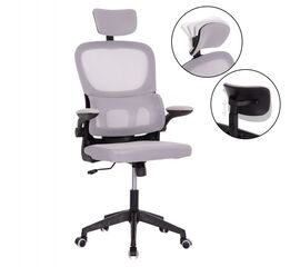 ΚΑΡΕΚΛΑ ΓΡΑΦΕΙΟΥ BASTON HM18236.02 ΓΚΡΙ MESH & ΜΑΥΡΟ PP ΣΚΕΛΕΤΟΣ 64x60x127Υεκ. - ΚΑΡΕΚΛΕΣ ΓΡΑΦΕΙΟΥ στο Milonadakis.gr