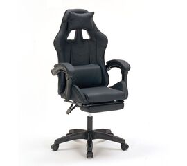 A9937 ΜΑΥΡΟ PVC ΠΟΛΥΘΡΟΝΑ GAMING/ΜΕ ΥΠΟΠΟΔΙΟ 64X59X43-112/53-125εκ. - ΚΑΡΕΚΛΕΣ ΓΡΑΦΕΙΟΥ στο Milonadakis.gr