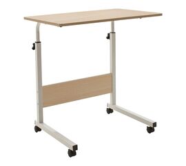 Γραφείο Piper pakoworld με αυξομείωση ύψους-MDF φυσικό-λευκό 60x40x69-90εκ - ΓΡΑΦΕΙΑ στο Milonadakis.gr