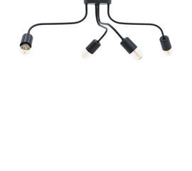 Φωτιστικό οροφής πολύφωτο Luchter pakoworld Ε27 μέταλλο μάυρο 60x60x15εκ - ΦΩΤΙΣΤΙΚΑ ΟΡΟΦΗΣ στο Milonadakis.gr