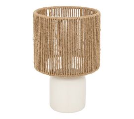 Επιτραπέζιο φωτιστικό Leyda pakoworld κεραμικό σε λευκή-φυσική απόχρωση Φ16x24εκ - ΕΠΙΤΡΑΠΕΖΙΑ ΦΩΤΙΣΤΙΚΑ στο Milonadakis.gr