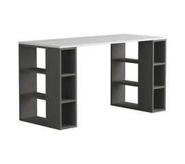 Γραφείο Colmar pakoworld σε λευκή-ανθρακί απόχρωση 140x60x75εκ - ΓΡΑΦΕΙΑ στο Milonadakis.gr