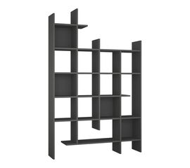 Βιβλιοθήκη Manco pakoworld σε ανθρακί απόχρωση 122x25.5x188εκ - ΒΙΒΛΙΟΘΗΚΕΣ στο Milonadakis.gr