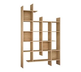 Βιβλιοθήκη Manco pakoworld σε oak απόχρωση 122x25.5x188εκ - ΒΙΒΛΙΟΘΗΚΕΣ στο Milonadakis.gr