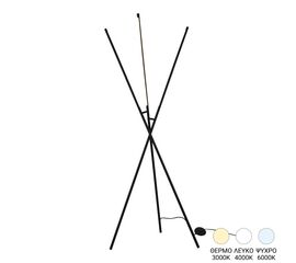 Φωτιστικό δαπέδου Loly pakoworld led μέταλλο σε μαύρη απόχρωση 40x40x145εκ - ΦΩΤΙΣΤΙΚΑ ΔΑΠΕΔΟΥ στο Milonadakis.gr