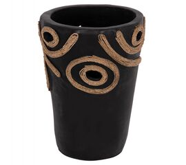 ΕΠΙΤΡΑΠΕΖΙΟ ΔΙΑΚΟΣΜΗΤΙΚΟ ΒΑΖΟ DEAN HM4677.01S ΤΕΡΑΚΟΤΑ ΣΕ ΜΑΥΡΟ--Φ19x25Υεκ. - ΑΝΤΙΚΕΙΜΕΝΑ στο Milonadakis.gr