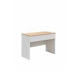 Γραφείο εργασίας Beleton pakoworld με συρτάρια mdf σε oak με λευκή απόχρωση 100x50x75εκ - ΓΡΑΦΕΙΑ στο Milonadakis.gr