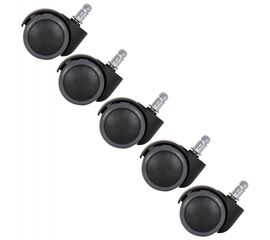 ΑΝΤΑΛΛΑΚΤΙΚΑ ΡΟΔΑΚΙΑ ΣΕΤ 5ΤΜΧ ΓΙΑ ΚΑΡΕΚΛΕΣ ΓΡΑΦΕΙΟΥ HM1203--ΜΑΥΡO-ΓΚΡΙ - ΑΝΤΑΛΛΑΚΤΙΚΑ στο Milonadakis.gr