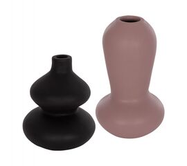 ΣΕΤ 2 ΕΠΙΤΡΑΠΕΖΙΑ ΔΙΑΚΟΣΜΗΤΙΚΑ ΒΑΖΑ CHELIN ΗΜ21144 ΤΕΡΑΚΟΤΑ ΣΕ ΜΑΥΡΟ & ΜΩΒ - ΑΝΤΙΚΕΙΜΕΝΑ στο Milonadakis.gr