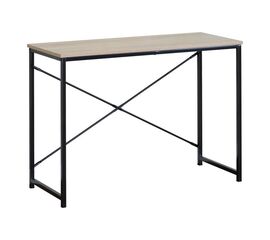 Γραφείο εργασίας Bailon pakoworld σε oak απόχρωση με μαύρο μέταλλο 100x40x70εκ - ΓΡΑΦΕΙΑ στο Milonadakis.gr