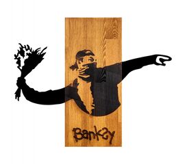 ΔΙΑΚΟΣΜΗΤΙΚΟ ΤΟΙΧΟΥ BANKSY HM4757-ΦΥΛΛΑ ΜΕΤΑΛΛΟΥ ΜΑΥΡΑ-ΞΥΛΟ 69x3(βάθος)x58Υεκ. - ΔΙΑΚΟΣΜΗΤΙΚΑ ΤΟΙΧΟΥ στο Milonadakis.gr