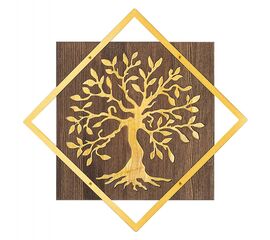 ΔΙΑΚΟΣΜΗΤΙΚΟ ΤΟΙΧΟΥ ΔΕΝΤΡΟ HM4752-ΦΥΛΛΑ ΜΕΤΑΛΛΟΥ ΧΡΥΣΑ-ΞΥΛΟ 54x3(βάθος)x54Υεκ. - ΔΙΑΚΟΣΜΗΤΙΚΑ ΤΟΙΧΟΥ στο Milonadakis.gr