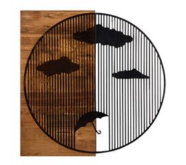 ΔΙΑΚΟΣΜΗΤΙΚΟ ΤΟΙΧΟΥ HM4808-ΦΥΛΛΑ ΜΕΤΑΛΛΟΥ ΜΑΥΡΑ-ΞΥΛΟ 58x3(βάθος)x58Υεκ. - ΔΙΑΚΟΣΜΗΤΙΚΑ ΤΟΙΧΟΥ στο Milonadakis.gr