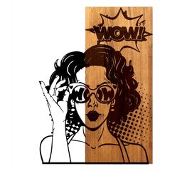 ΔΙΑΚΟΣΜΗΤΙΚΟ ΤΟΙΧΟΥ ΟΨΗ ΓΥΝΑΙΚΑΣ HM4758-ΦΥΛΛΑ ΜΕΤΑΛΛΟΥ ΜΑΥΡΑ-ΞΥΛΟ 42x3(βάθος)x58Υεκ. - ΔΙΑΚΟΣΜΗΤΙΚΑ ΤΟΙΧΟΥ στο Milonadakis.gr