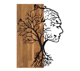 ΔΙΑΚΟΣΜΗΤΙΚΟ ΤΟΙΧΟΥ ΟΨΗ ΓΥΝΑΙΚΑΣ HM4754-ΜΕΤΑΛΛΟ ΜΑΥΡΟ-ΞΥΛΟ 43x3(βάθος)x58Υεκ. - ΔΙΑΚΟΣΜΗΤΙΚΑ ΤΟΙΧΟΥ στο Milonadakis.gr