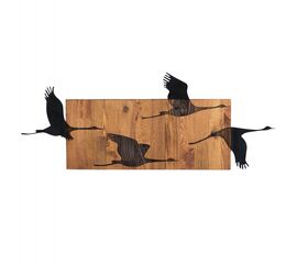 ΔΙΑΚΟΣΜΗΤΙΚΟ ΤΟΙΧΟΥ ΠΟΥΛΙΑ HM4812-ΦΥΛΛΑ ΜΕΤΑΛΛΟΥ ΜΑΥΡΑ-ΞΥΛΟ 90,5x3(βάθος)x34,5Υεκ. - ΔΙΑΚΟΣΜΗΤΙΚΑ ΤΟΙΧΟΥ στο Milonadakis.gr