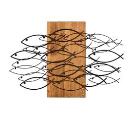 ΔΙΑΚΟΣΜΗΤΙΚΟ ΤΟΙΧΟΥ ΨΑΡΙΑ HM4811-ΦΥΛΛΑ ΜΕΤΑΛΛΟΥ ΜΑΥΡΑ-ΞΥΛΟ 87x3(βάθος)x58Υεκ. - ΔΙΑΚΟΣΜΗΤΙΚΑ ΤΟΙΧΟΥ στο Milonadakis.gr