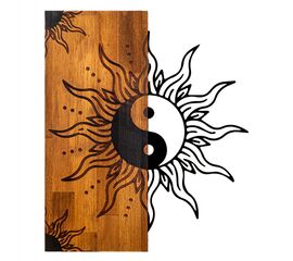 ΔΙΑΚΟΣΜΗΤΙΚΟ ΤΟΙΧΟΥ YIN-YANG HM4756-ΦΥΛΛΑ ΜΕΤΑΛΛΟΥ ΜΑΥΡΑ-ΞΥΛΟ 50x3(βάθος)x58Υεκ. - ΔΙΑΚΟΣΜΗΤΙΚΑ ΤΟΙΧΟΥ στο Milonadakis.gr