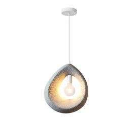 Φωτιστικό οροφής Ferclyn pakoworld E27 ps σε ανοιχτό γκρι 32x24x35εκ - ΦΩΤΙΣΤΙΚΑ ΟΡΟΦΗΣ στο Milonadakis.gr