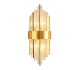 Φωτιστικό τοίχου-απλίκα Fenzy pakoworld E14 μέταλλο χρυσό-λευκό  Φ20x60εκ - ΑΠΛΙΚΕΣ ΤΟΙΧΟΥ στο Milonadakis.gr