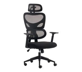 Καρέκλα γραφείου διευθυντή Cadrey pakoworld mesh μαύρο 67x64x120-128εκ - ΚΑΡΕΚΛΕΣ ΓΡΑΦΕΙΟΥ στο Milonadakis.gr
