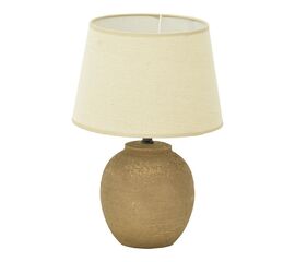 Επιτραπέζιο φωτιστικό Lurata Inart Ε27 κεραμικό σε γκρι antique-μπεζ απόχρωση Φ26x38εκ - ΕΠΙΤΡΑΠΕΖΙΑ ΦΩΤΙΣΤΙΚΑ στο Milonadakis.gr