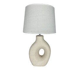 Επιτραπέζιο φωτιστικό Ovola Inart Ε27 κεραμικό σε μπεζ απόχρωση Φ30x52εκ - ΕΠΙΤΡΑΠΕΖΙΑ ΦΩΤΙΣΤΙΚΑ στο Milonadakis.gr